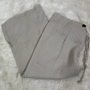 5 for $25| Ana Nonza Ramie Wide Leg Casual Cropped Pants Size S